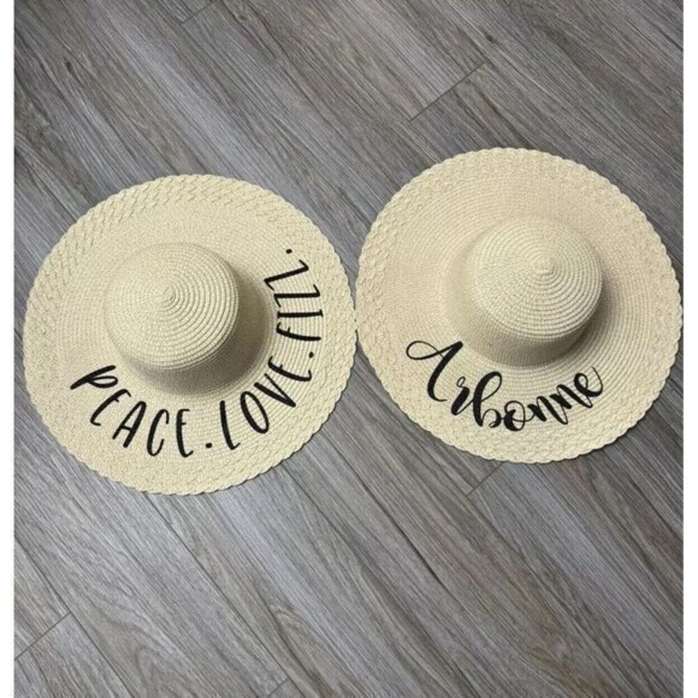 Arbonne Straw Sun Pool Hat Outdoors - Picture 2 of 4